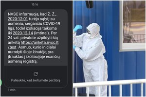 Sukčiai prisidengė NVSC – gyventojams siunčiamos klaidinančios žinutės