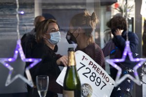 Ispanijoje karantino sąlygomis vyksta didžiulė Kalėdų loterija