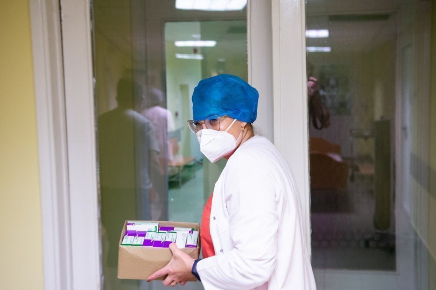 Panevėžio ligoninės COVID-19 skyrius.<br>R.Ančerevičiaus/jp.lt