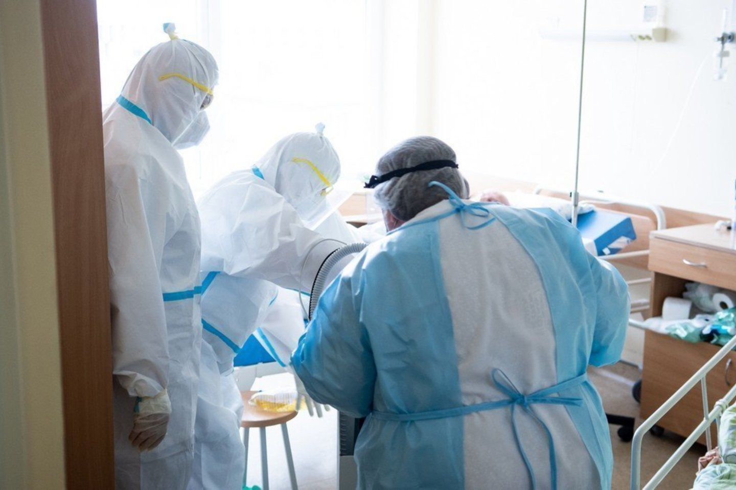 Panevėžio ligoninės COVID-19 skyrius.<br>R.Ančerevičiaus/jp.lt