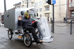 Kauniečio sukonstruota transporto priemonė ne tik traukia smalsuolius, bet ir padeda jam dirbti