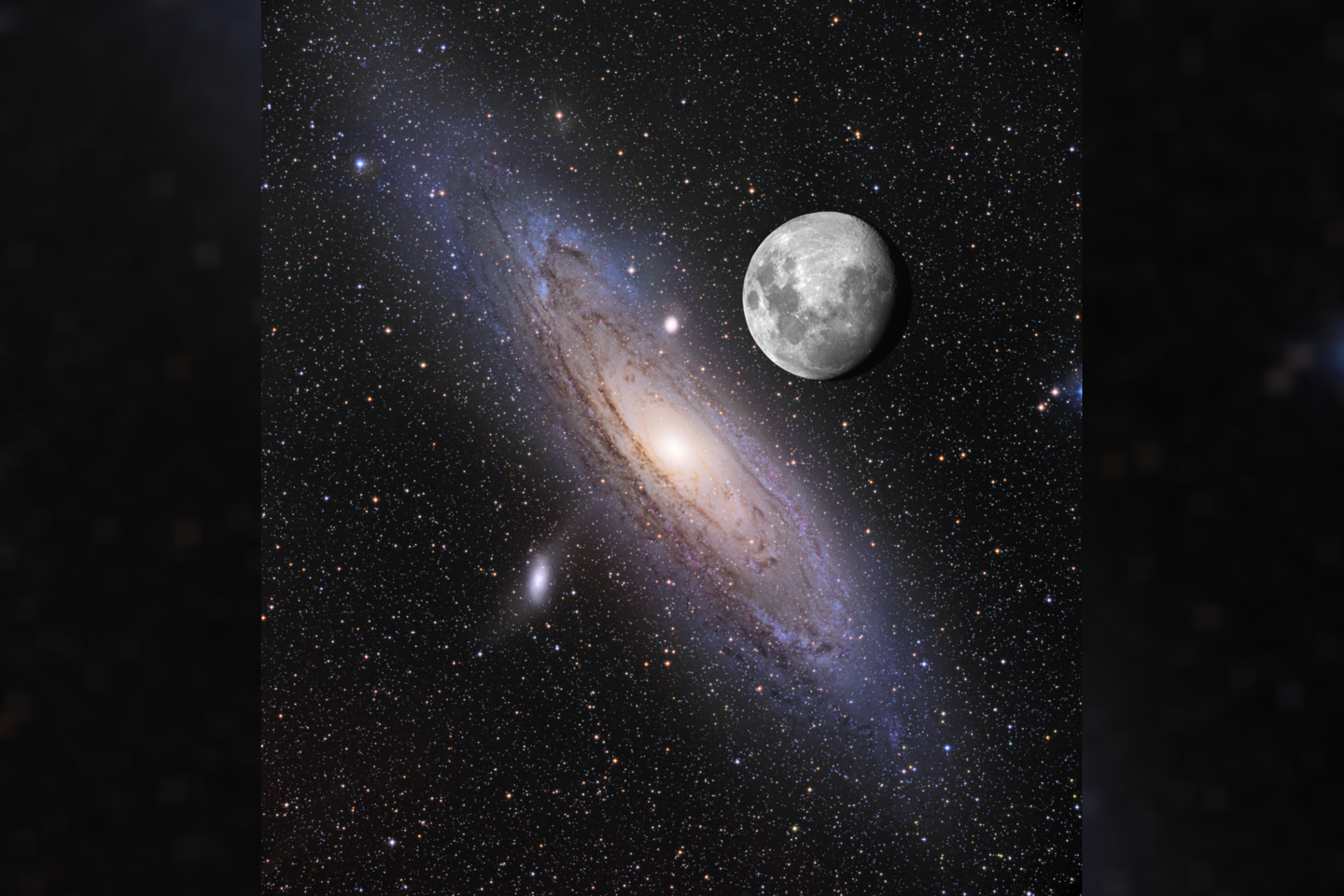 Andromedos galaktika yra 40 proc. didesnė už mūsų Paukščių tako galaktiką.<br> NASA iliustr.