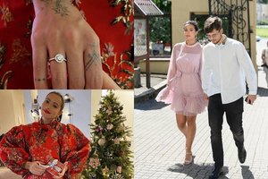 Kūčių vakarą susižadėjo netrukus gimdysianti Karolina Meschino