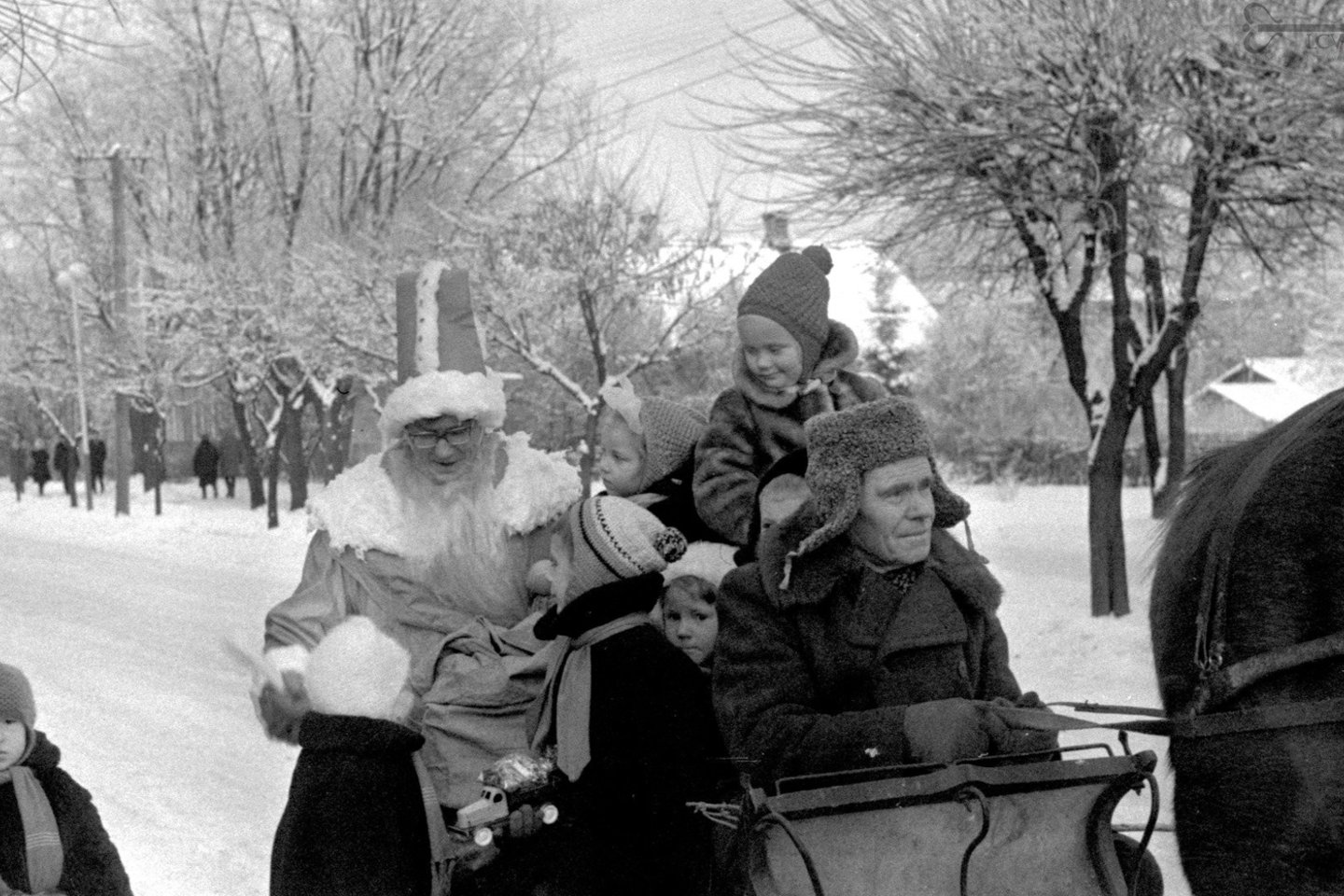 Naujųjų metų šventė Druskininkuose. 1969 m. sausio mėn.<br>  M.Rebio nuotr.