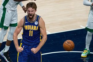 D. Sabonis ir toliau siautėja NBA: pergalingas lietuvio metimas išplėšė „Pacers“ pergalę