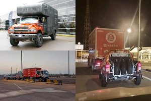 Antano Juknevičiaus komandos technika sėkmingai kirto Saudo Arabijos sieną