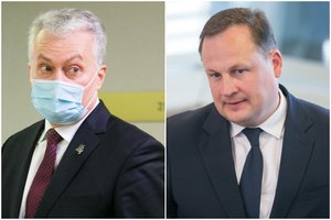 G. Nausėda padėkojo generaliniam prokurorui E. Pašiliui už tarnybą