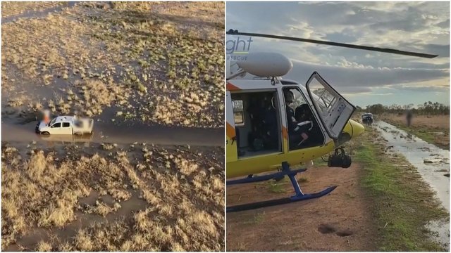 Neįtikėtina gelbėjimo operacija Australijoje: užklimpo kelyje, o pagalbą surado nuėję 50 km