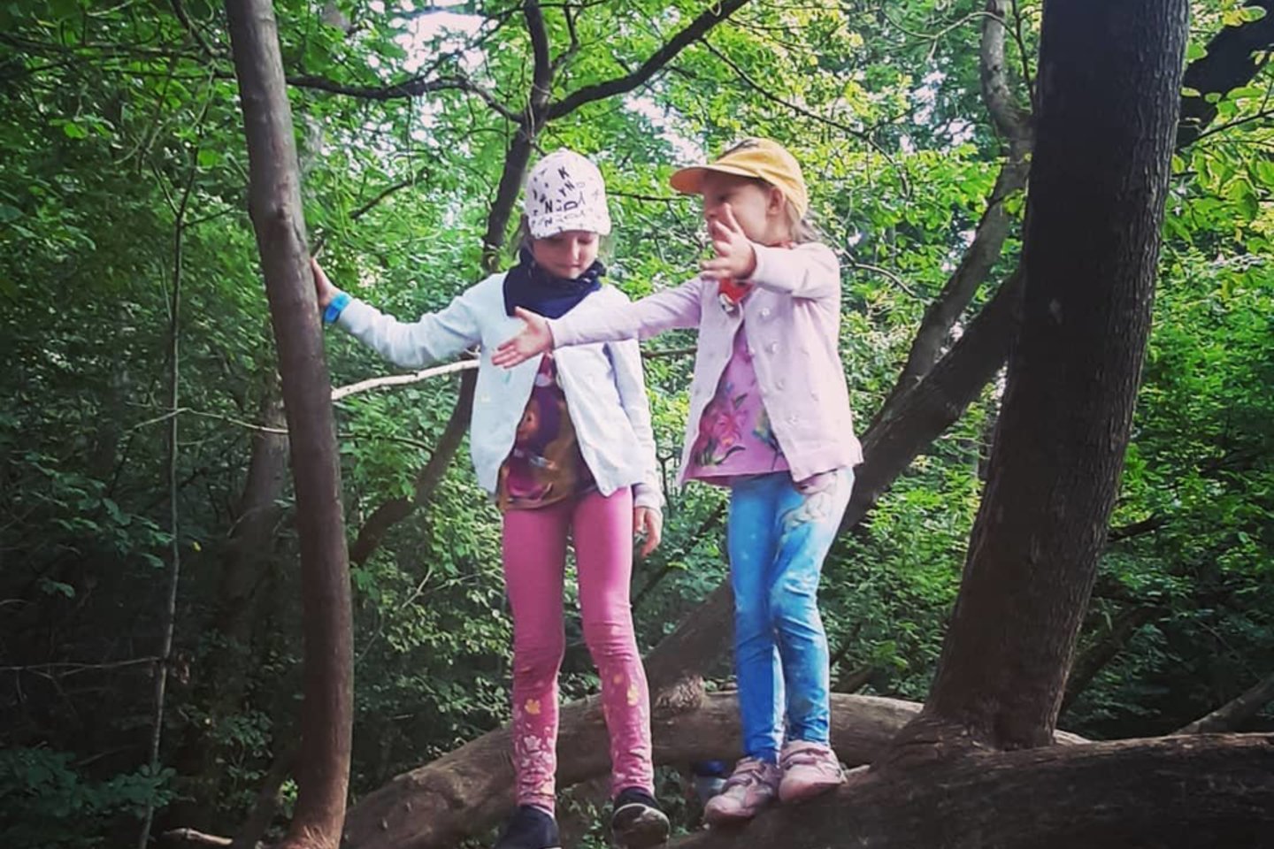 Elzė ir Sofija puikiai sutaria: „Pakovos viena už kitą, palaikys, kai reikia. Aišku, visko nutinka – dažnai ir pasipyksta, bet po to visada atsiprašo, randa kelius į viena kitos širdį.“<br> Asmeninio albumo nuotr.