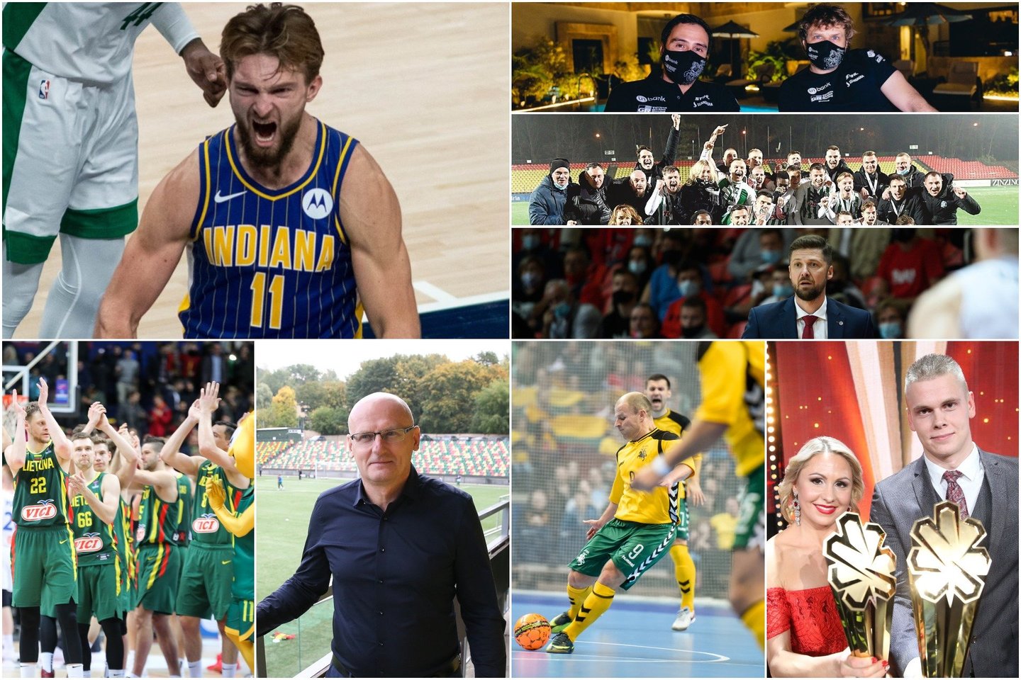  Lietuvos sportas 2021-iaisiais žada daugybę intrigų.<br> lrytas.lt koliažas.