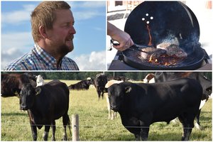 Latvio kepamų kepsnių kvapas atsklinda iki Lietuvos – ūkininkauja kone prie pat sienos