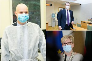 Neapskaitytų mirčių nuo COVID-19 skandalas: A. Veryga stoja į valdančiųjų pusę, G. Paluckas užstoja NVSC vadovą