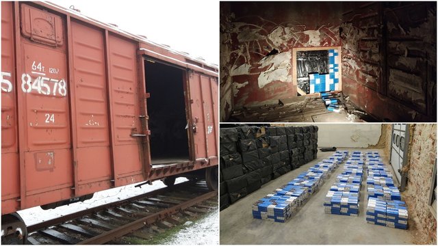Iš Rusijos važiavusiame traukinyje sulaikyta 0,5 mln. eurų vertės kontrabanda