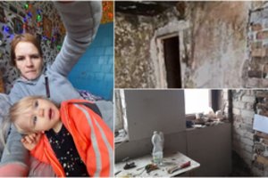 Moteris su dukrele po skyrybų liko beveik be nieko: iš paskutiniųjų tvarkosi gyvenimą