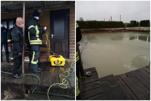 Ugniagesiai pirmą kartą realiomis sąlygomis išbandė povandeninį droną