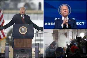 J. Bideno reikalavimo sulaukęs D. Trumpas kreipėsi į siautėjančius šalininkus: vėl kalbėjo apie sąmokslą, bet prašė eiti namo