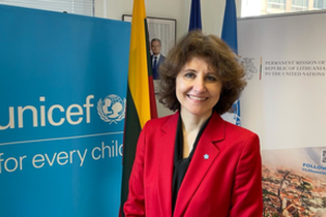 Lietuvos atstovė JT A. Plepytė išrinkta UNICEF vykdomosios valdybos pirmininke