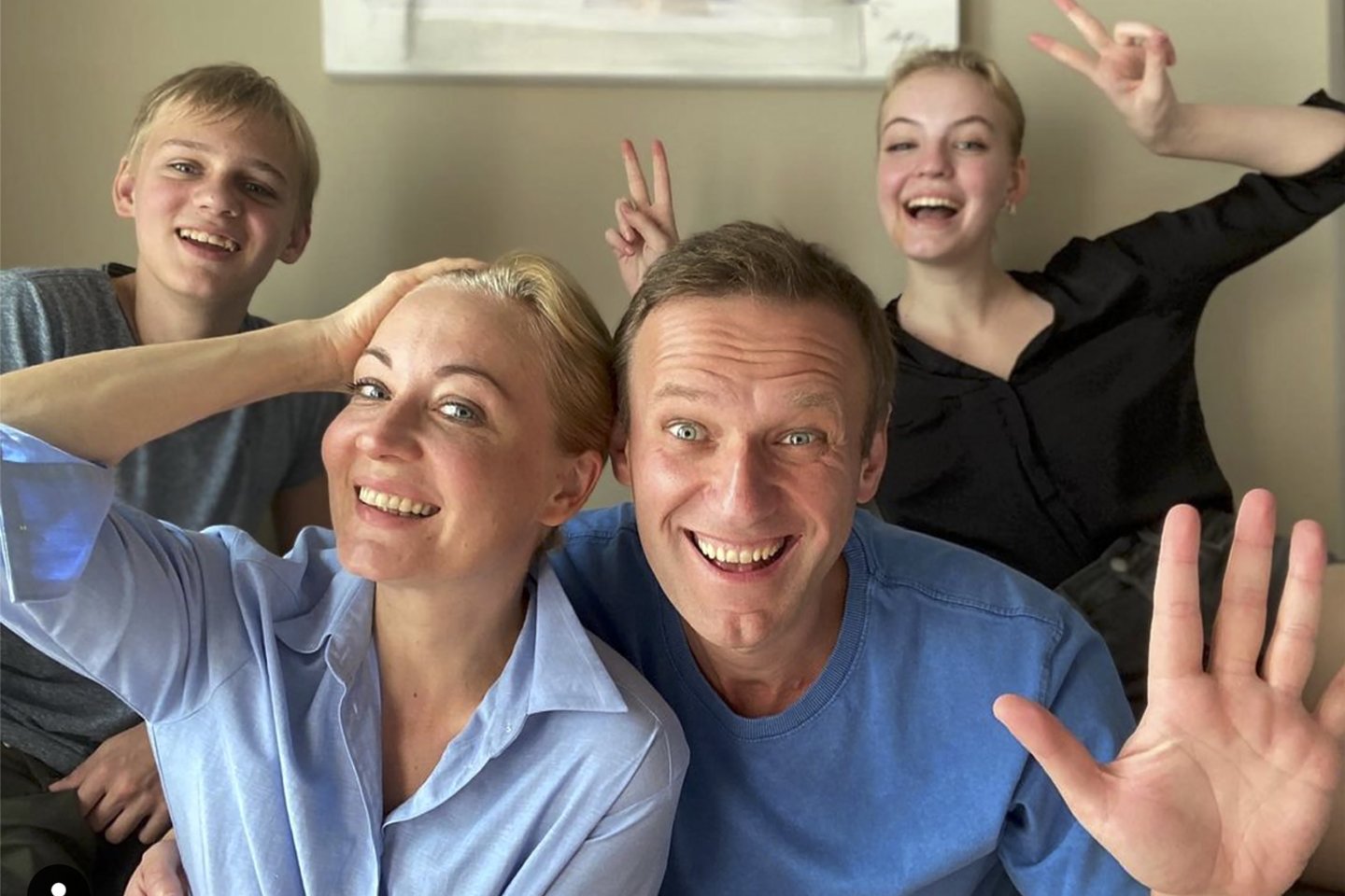  A. Navalnas su šeima.<br>AP/Scanpix nuotr.