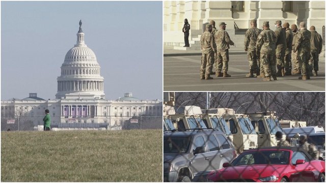 JAV ruošiamasi J. Bideno inauguracijai: į Vašingtoną pasiųsta 15 tūkstančių karių