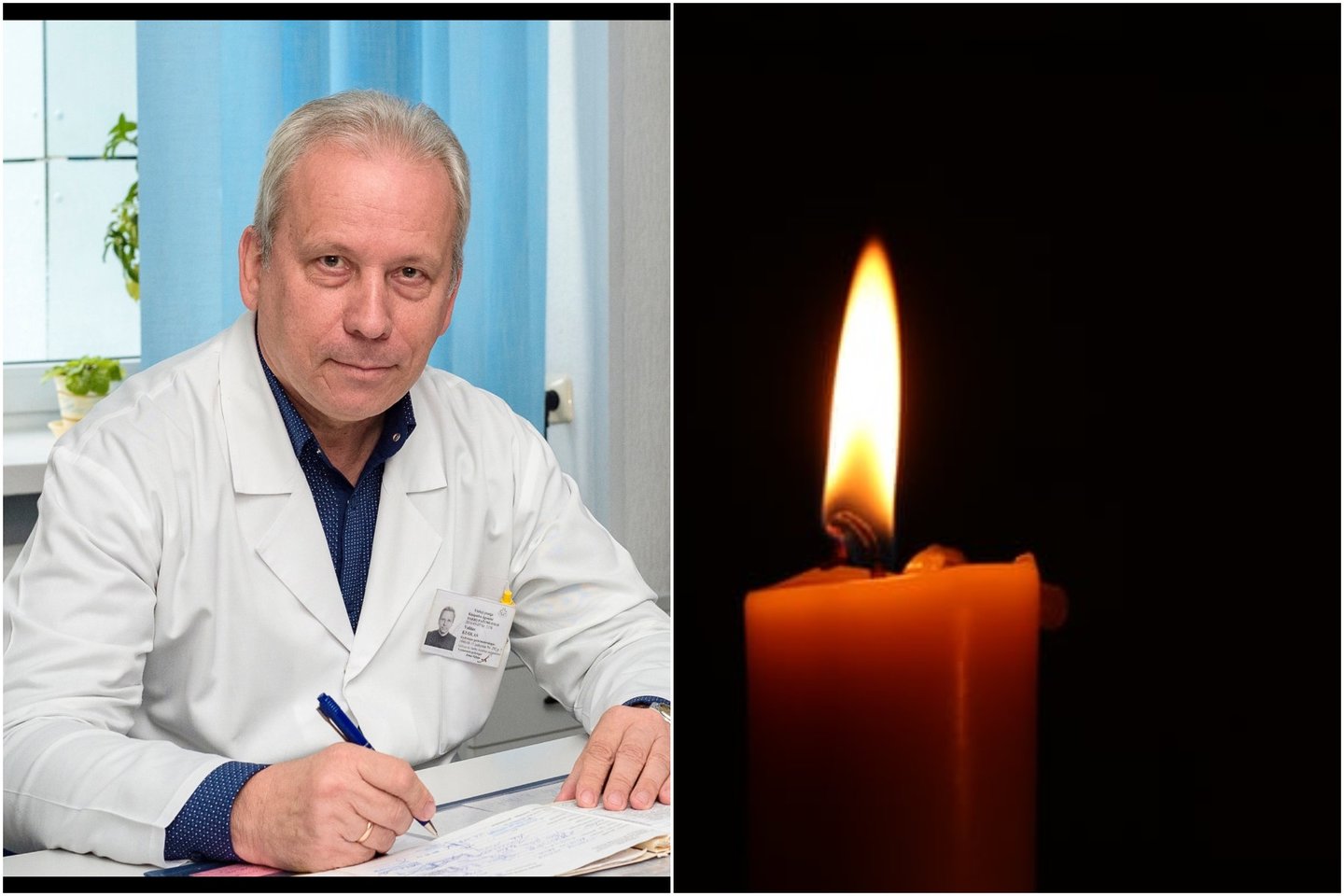 Vėlų sausio 12-iosios vakarą mirė Klaipėdos jūrininkų ligoninės gydytojas Valdas Kuolas.<br>lrytas.lt koliažas