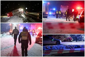 Kruvina kaktomuša Trakų r.: per dviejų automobilių ir sunkvežimio susidūrimą žuvo 5 žmonės