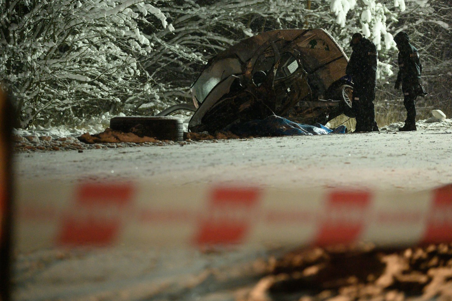  Baisioje avarijoje Trakų r. žuvo penki žmonės.<br> V.Skaraičio nuotr.