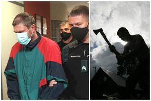 Košmaras Raseinių r.: dvi moteris kirviu užkapojęs vyras atskleidė šiurpaus nusikaltimo detales