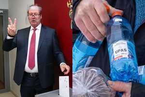 V. Uspaskichas toliau žada stebuklus: „Prisiekiu ir savo vaikais, ir mirusia mama – tikiu vandeniu“