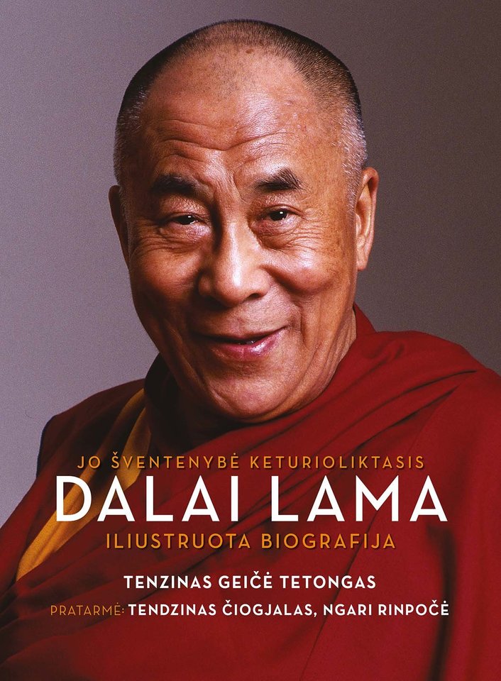 Knyga „Jo Šventenybė XIV Dalai Lama. Iliustruota biografija“ 85-ojo Dalai Lamos jubiliejaus proga vienu metu leidžiama daugelyje užsienio šalių.<br> Leidėjų nuotr.