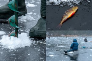 Poledinės žūklės mėgėjams paaiškino, kokios spalvos ledas yra saugus