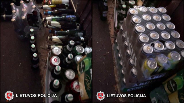 Šalčininkų r. rasta net 213 litrų įvairaus alaus: „taško“ savininkei gresia solidi bauda