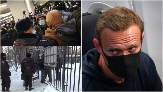 Po policijos nuovadoje surengto A. Navalno teismo – pasipiktinimo banga visame pasaulyje