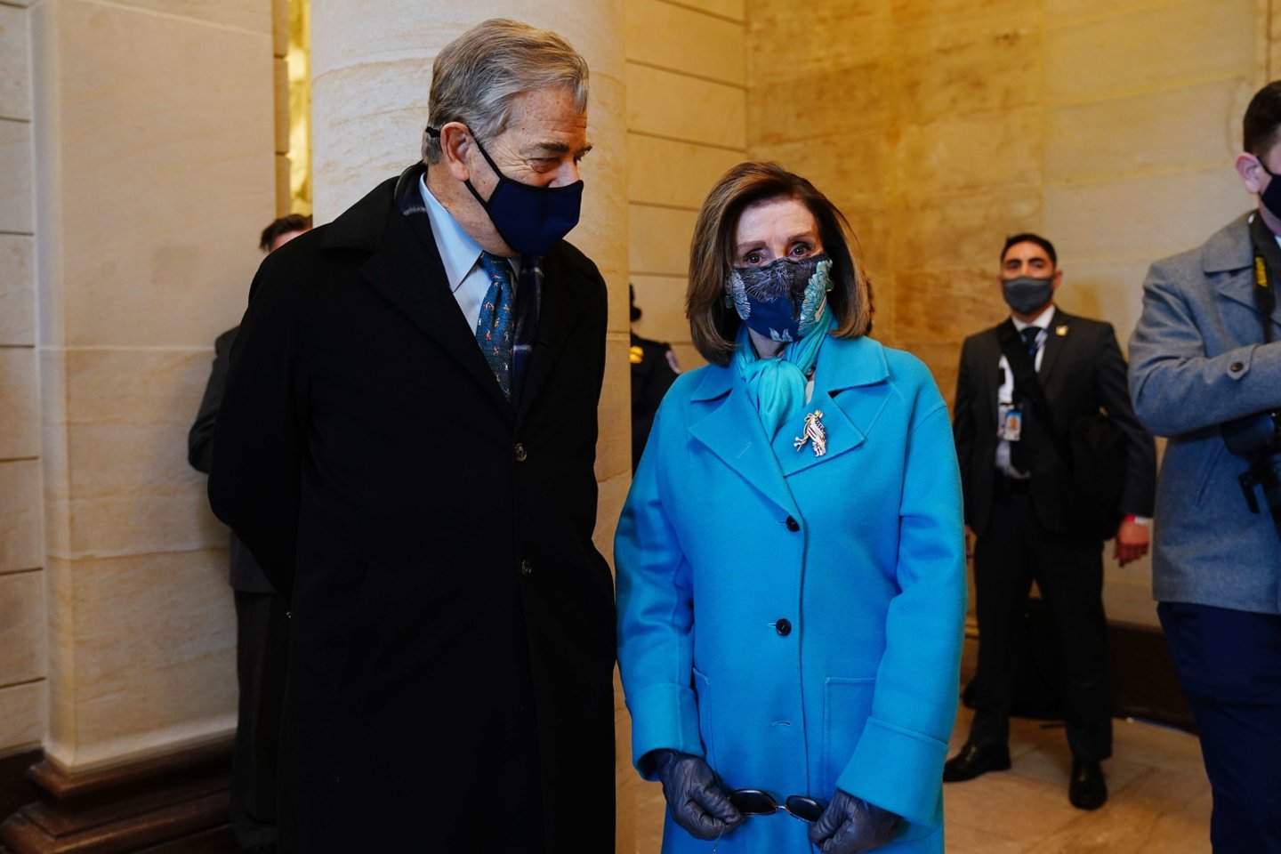  Nancy Pelosi su vyru Paulu.<br> Scanpix nuotr.