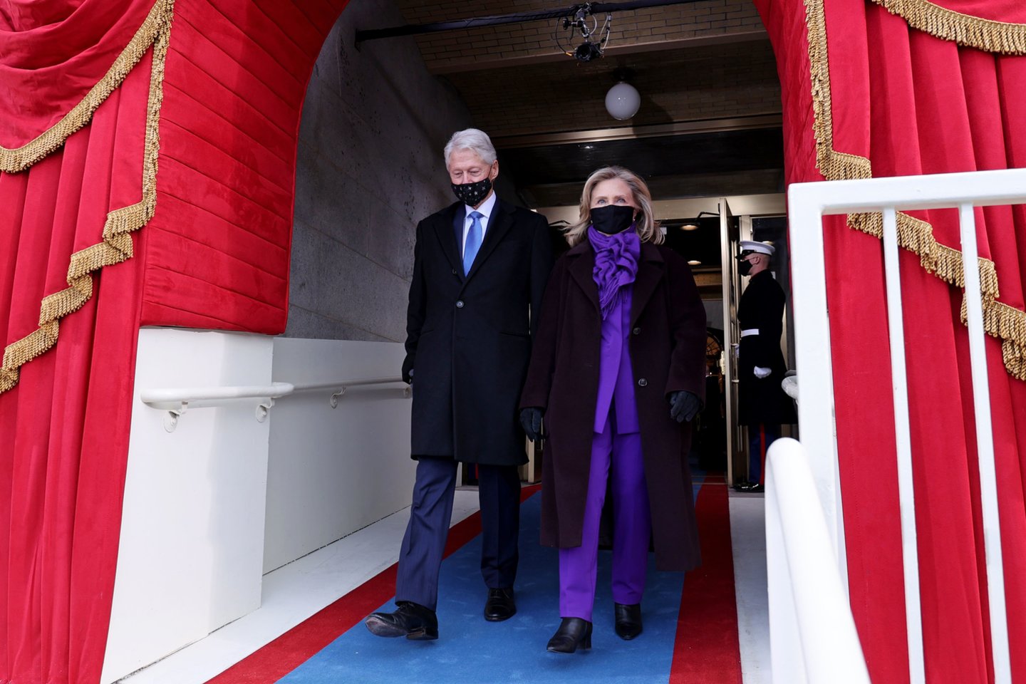  Billas Clintonas su žmona Hillary.<br> Scanpix nuotr.