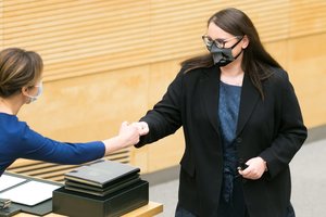 Ministrė E. Dobrovolska: turi būti peržvelgtas atsakomybės taikymas už neapykantos nusikaltimus