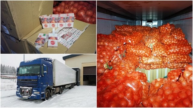 Konfiskuota pusės milijono eurų vertės kontrabandos siunta: maskavo svogūnais