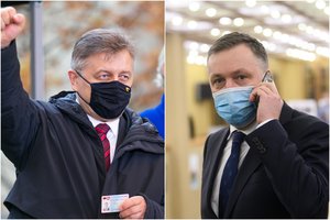 Seimo milijonieriai A. Guoga ir V. Valkiūnas mokesčių mokėtojų pinigų netaupė: pirko suvenyrus ir paslaugas