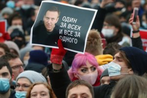 A. Navalno palaikymo akcijos Rusijoje: sulaikytųjų skaičius peržengė 2 tūkst., slopinamas interneto ryšys