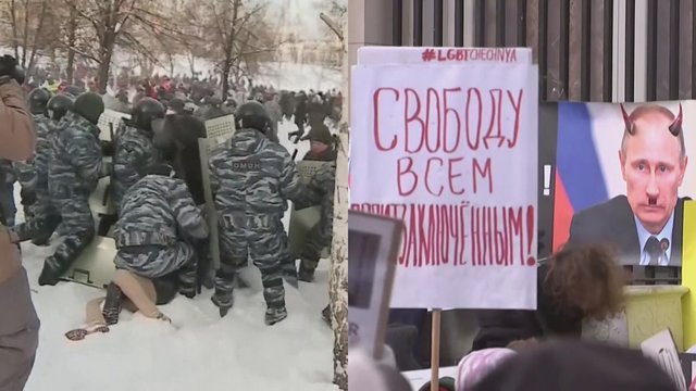 Amerikiečiai pasmerkė Rusijos policijos smurtą, naudotą prieš A. Navalną palaikančius protestuotojus