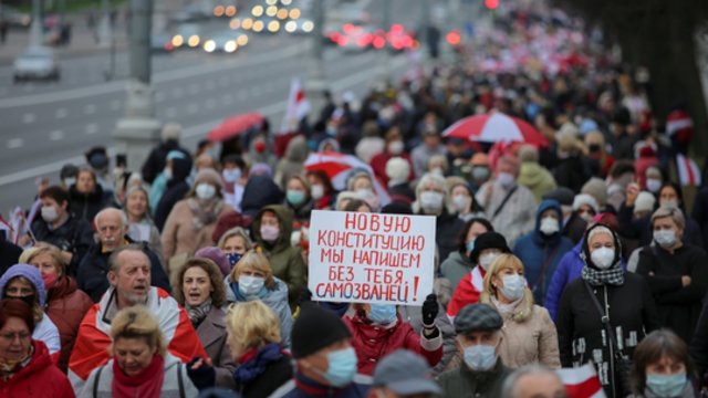 Baltarusiai nepasiduoda A. Lukašenkos režimui: protestai ir akcijos tęsiasi nuo rugpjūčio