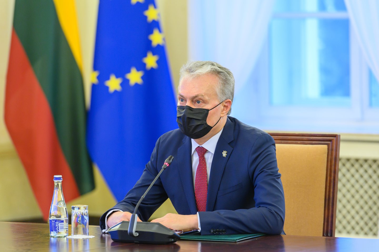 G. Nausėda metiniame susitikime su užsienio šalių ambasadoriais pristatė Lietuvos užsienio politikos prioritetus.