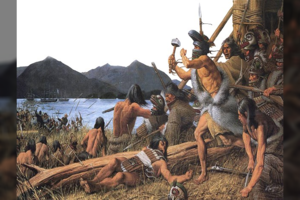 Surado garsaus rusų ir indėnų mūšio vietą