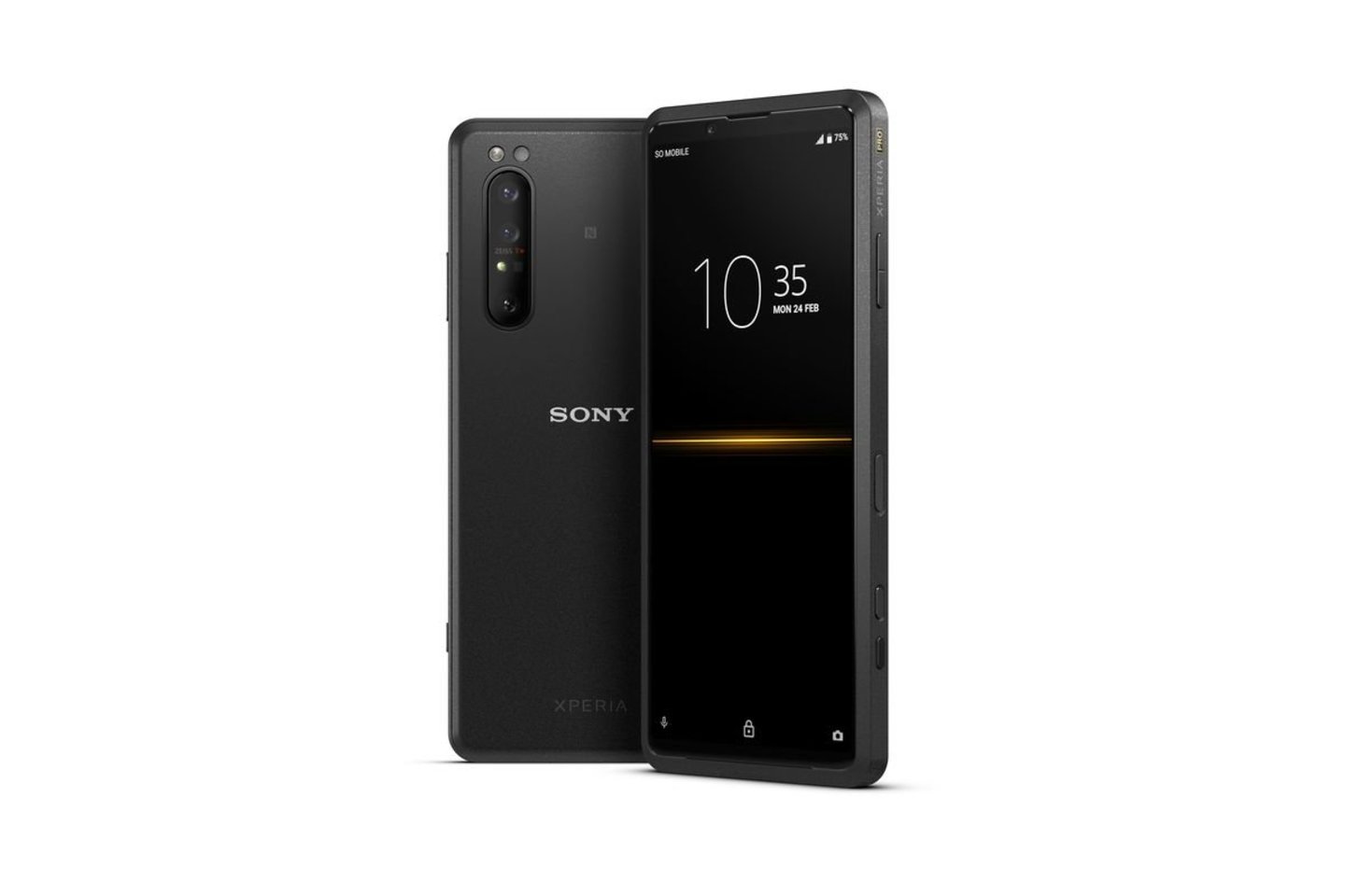  Naujasis „Sony Xperia Pro“ išmanusis telefonas bus prieinamas tik JAV rinkoje, tačiau jo kaina ir kai kurios savybės nustebins daugelį.<br>  „Sony“ nuotr.