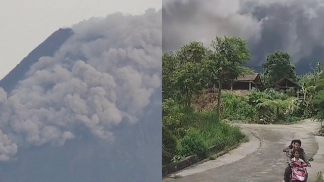 Indonezijoje išsiveržė ugnikalnis – dūmai apklojo gyvenvietę