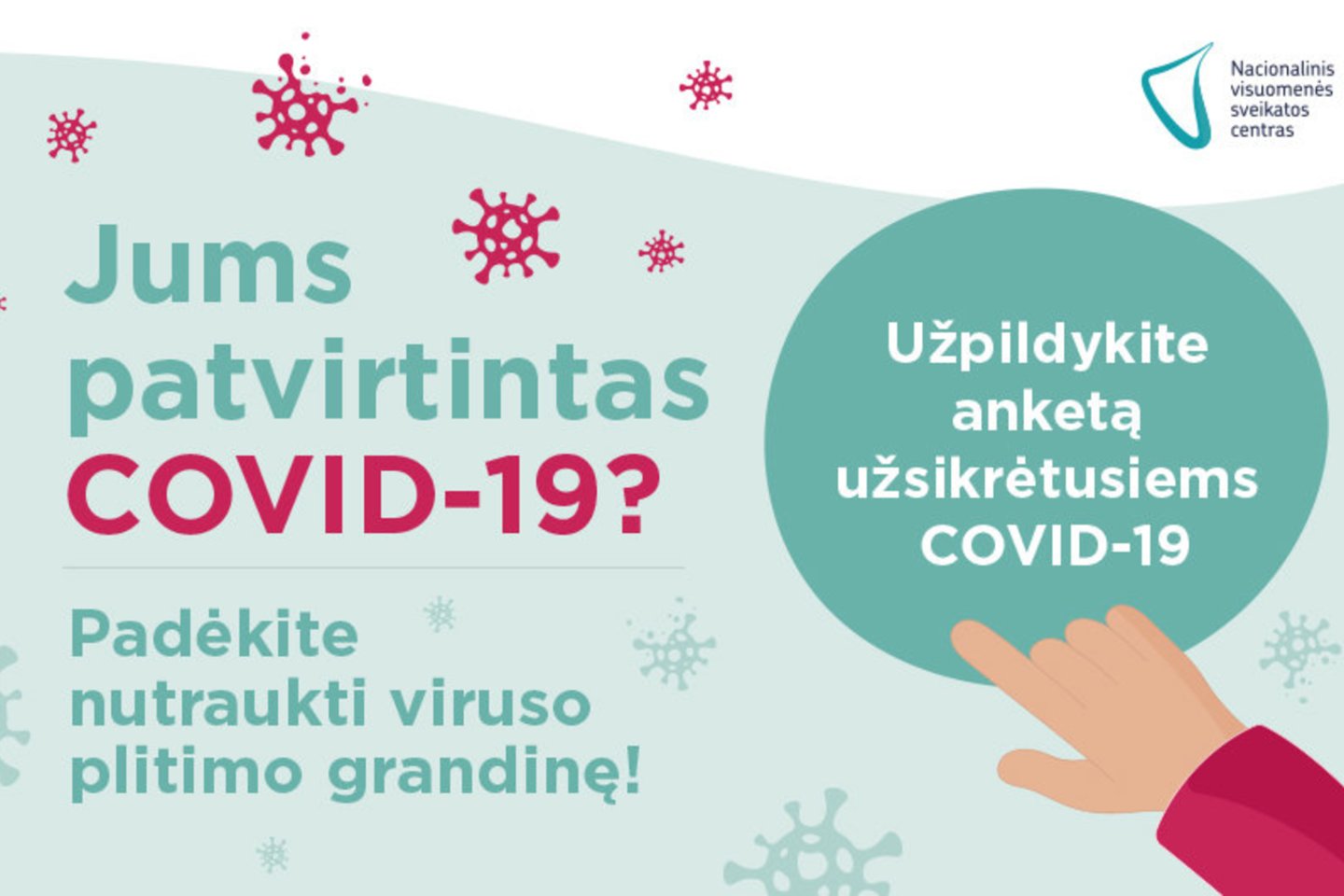 NVSC pristatė anketą, kurią užpildę žmonės galės prisidėti prie pandemijos valdymo.