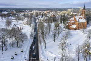 Druskininkų gatvėse – 100 automobilių kolona: sanatorijos „Belorus“ darbuotojai rankų nuleisti neketina