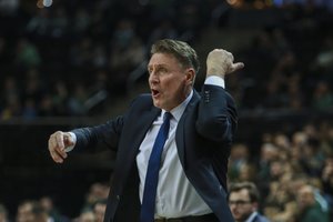 „Žalgirio“ žaidėją išskyręs V. Chomičius prisiminė ir apie kartų atleidimą iš „Budivelnyk“: „Nesu stebukladarys“