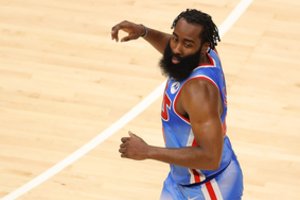 NBA naktis: J. Hardeno trigubas dviženklis, rekordo pakartojimas ir L. Dončičių pranokęs kroatas