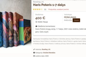 Knygynuose senųjų Hario Poterio knygų neliko, žmonės parduoda savąsias – kainos pribloškia