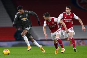 „Arsenal“ atėmė taškus iš „Manchester United“